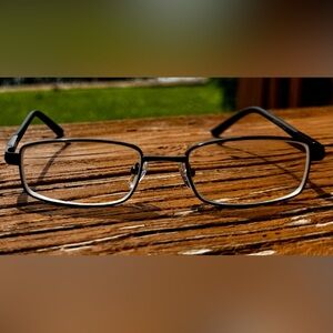 Enhance EN3836 Adult Metal Eyeglass Frame Only 53-18-140 Matte Black Full Rim